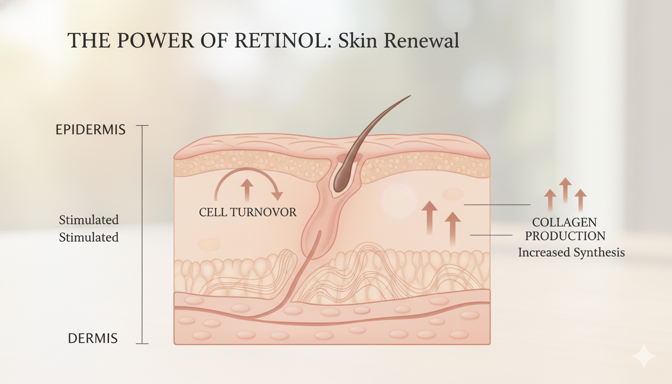 
cara Retinol bekerja