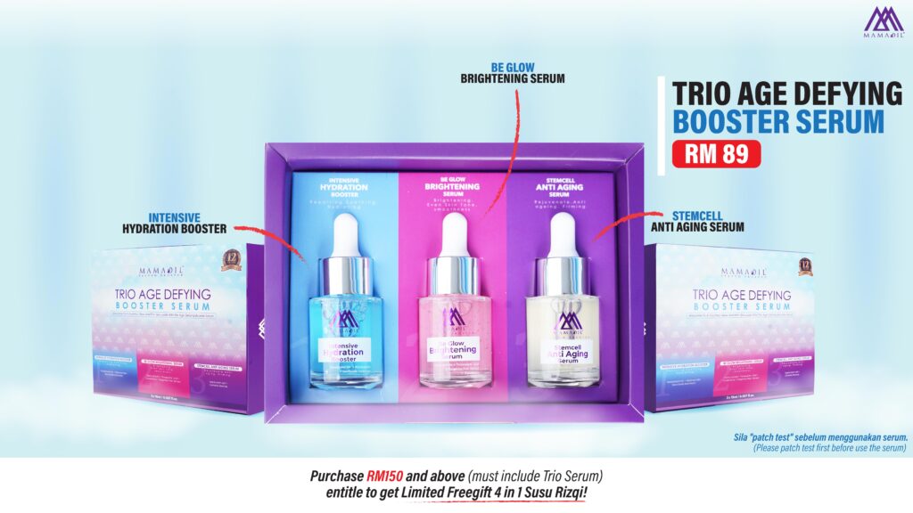 Ketahui 5 Bahan Istimewa Yang Ada Dalam Serum Trio Age Defying Booster