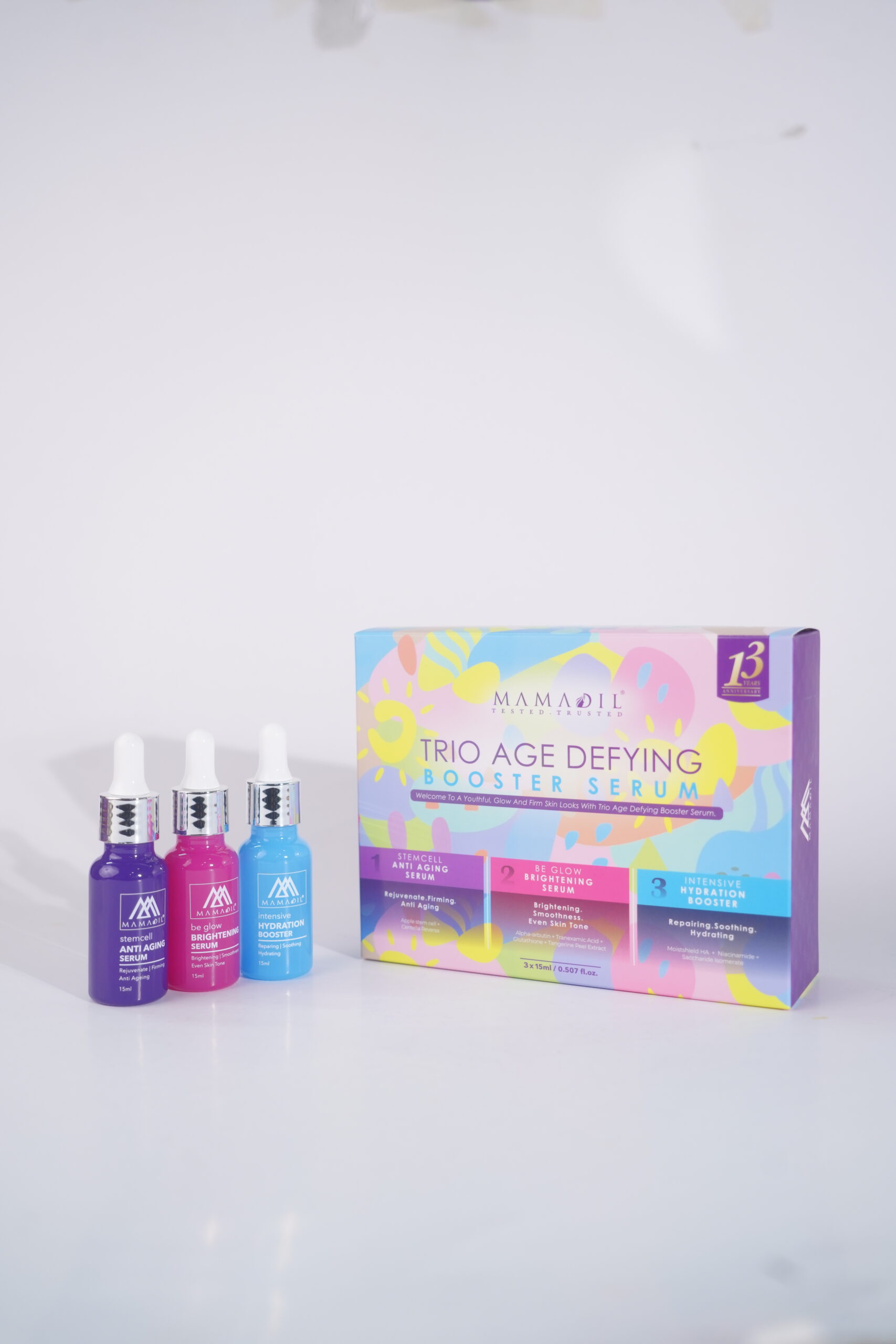 Kenali 5 Bahan Powerful Dalam Trio Age Defying Booster Serum. 